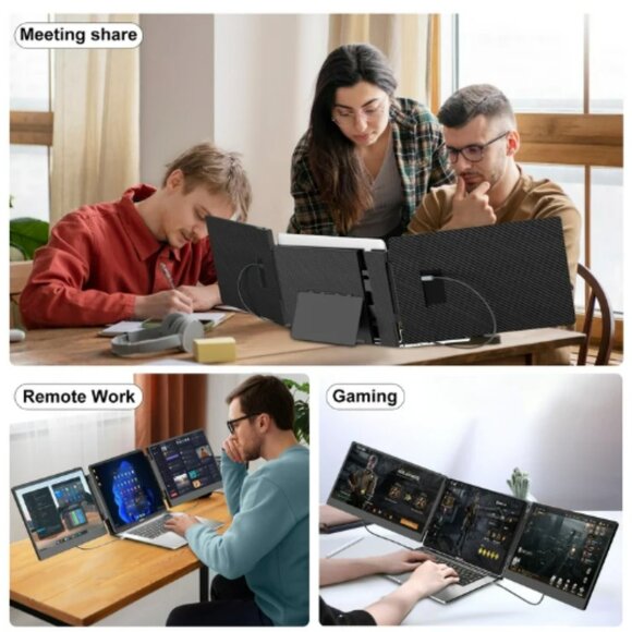 Portable Monitor Revolution Portable Laptop Screen Extender, 14" FHD, 1080P NEW - Picture 6 of 10